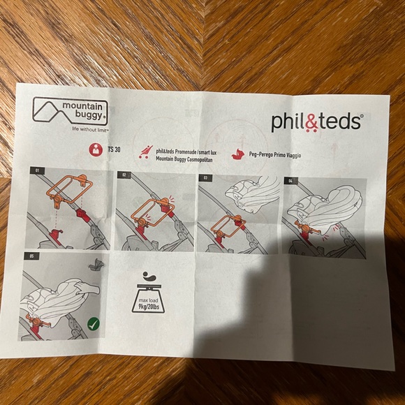 Phil & Ted’s TS-30 car seat adapter - Picture 2 of 3